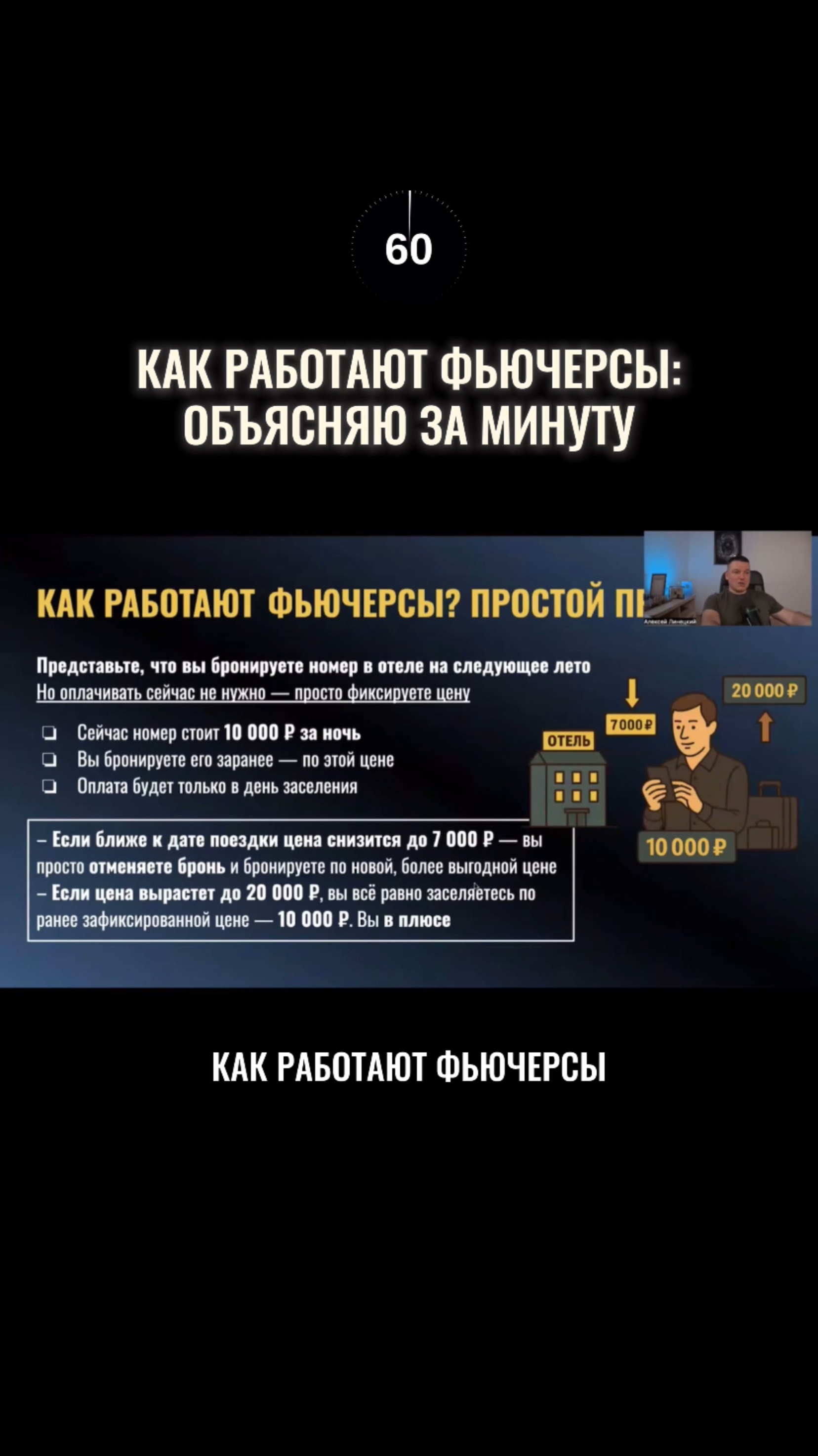 Объясняю за минуту, как работают фьючерсы