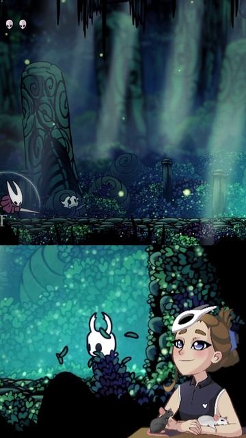 🤪 Вторая попытка конструктивного диалога с Хорнет! | #shorts #twitch #streamer #hollowknight #игра