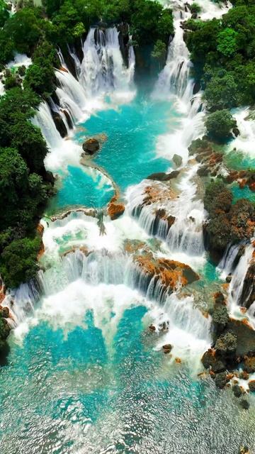 🇻🇳 Водопад Бан Джок в северном Вьетнаме