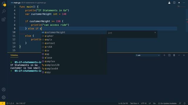 06 - If Statements in Go