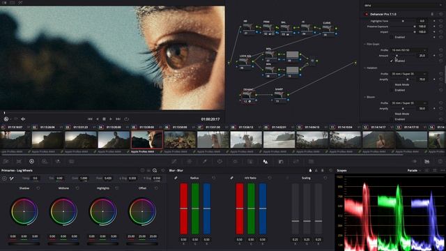 EASY FILM EMULATION USING DEHANCER _ Davinci Resolve Film Emulation Tutorial