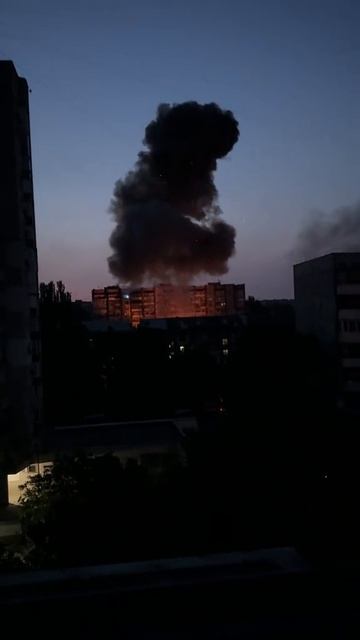 Русская "Герань" атакует цель во временно оккупированном киевским режимом городе Запорожье.