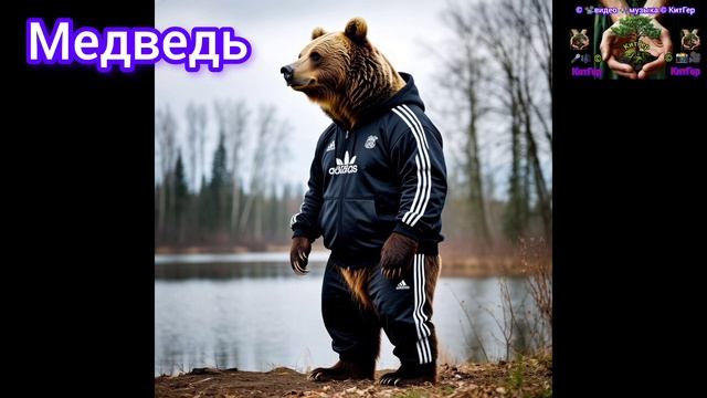 Медведя приодеть в спортивный костюмчик.