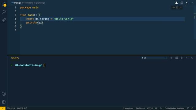 05 - Constants in Go