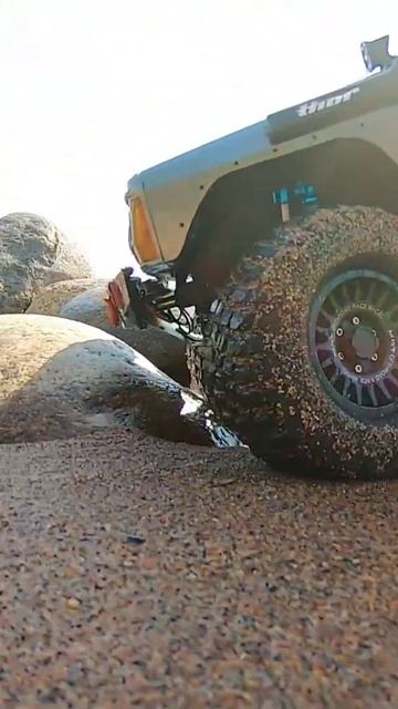 RC Beach Trophy Jeep Cherokee XJ Hobbywing Fusion SE system #rctrophy #rcoffroad