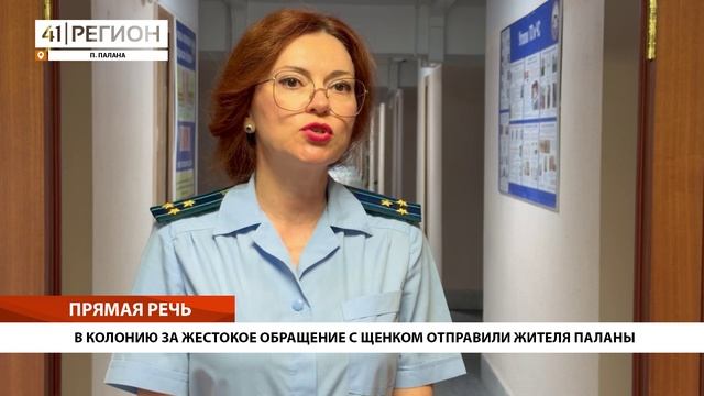В КОЛОНИЮ ЗА ЖЕСТОКОЕ ОБРАЩЕНИЕ С ЩЕНКОМ ОТПРАВИЛИ ЖИТЕЛЯ ПАЛАНЫ• ПРЯМАЯ РЕЧЬ