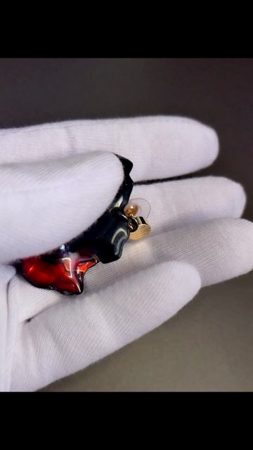 Серьги "Огненные маки" от Freya ART