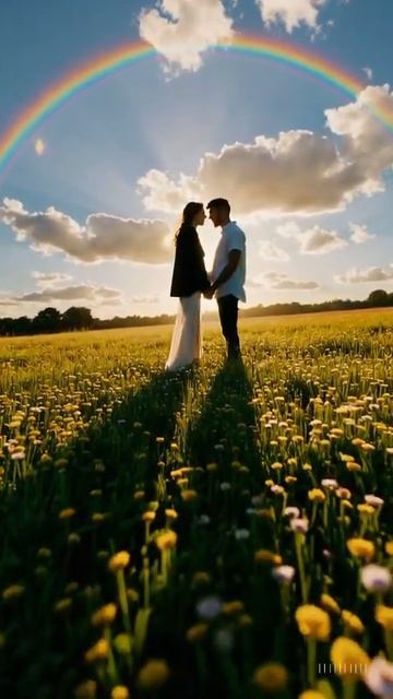 Лилия Любимова — песня «Вдох-выдох» 2025 | Парочка в поле и радуга (Couple & Rainbow in the Field)