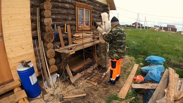 Вязка арматуры под столбчатый фундамент.