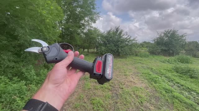 Секатор садовый аккумуляторный с озона. Обзор.