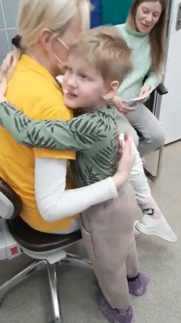 Даже самые маленькие пациенты уходят от нас с улыбкой :)