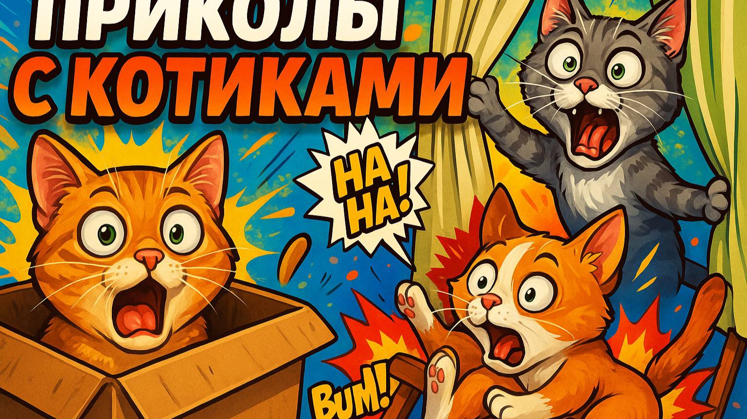 Приколы с котами! Смешные видео с животными! #10