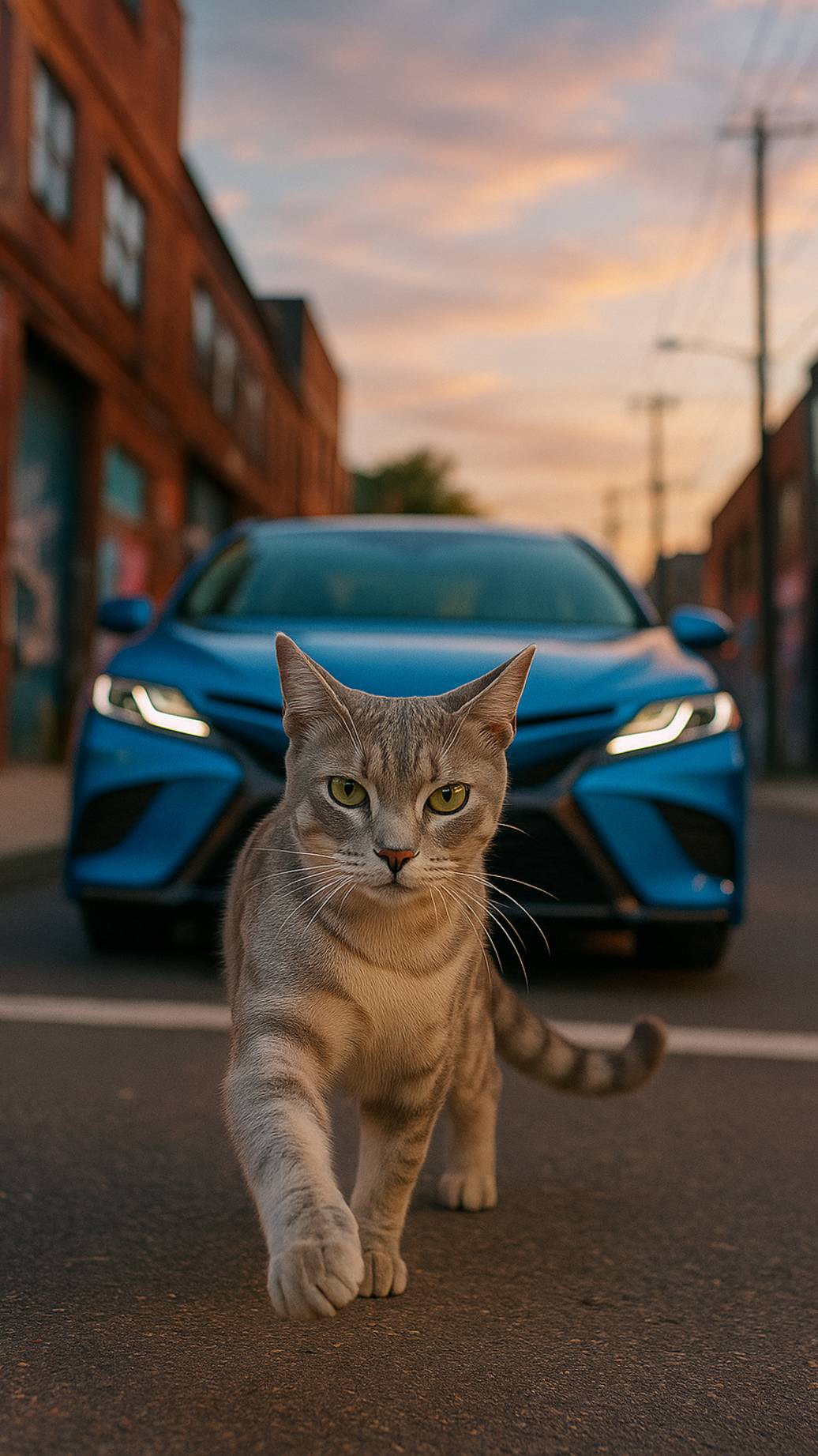 кошки и машины. #кошки, #toyota, #bmw #bmwi8vision