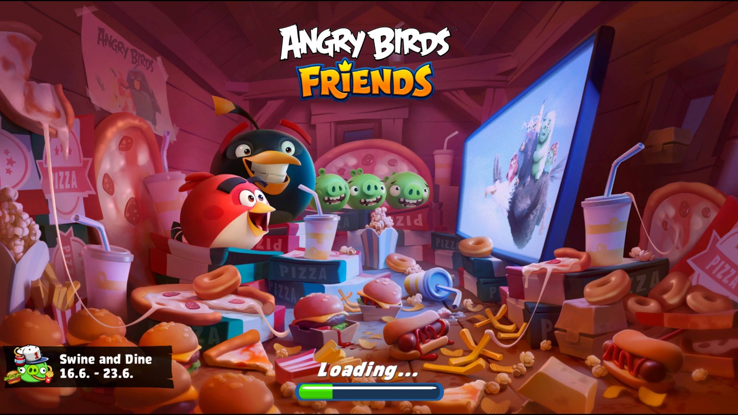 Angry Birds Friends. Swine and Dine 3. 3 звезды. Прохождение от SAFa