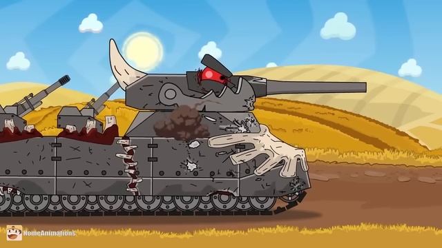 HomeAnimations – Мультики про танки  История Паразита с ЭПИЧЕСКИМИ сражения + бонусная концовка - Му