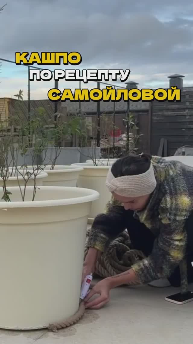 Самое Простое Кашпо по Рецепту Самойловой!🌟🪴  #дача #сад #самойлова #кашпо