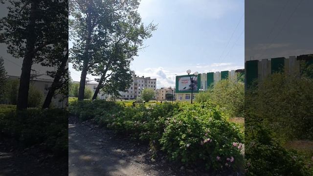 Усть-Омчуг прогулка по посёлку в июне 2025 г