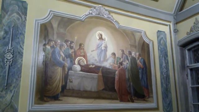 Успение Богородицы. Роспись в храме. Художники Юлия Горяная , Дмитрий Костылев.