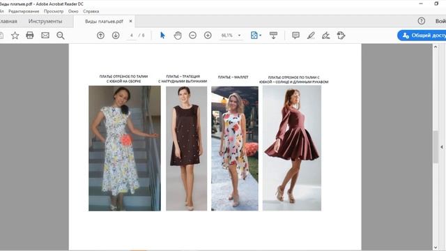 ТЕХНИЧЕСКИЙ РИСУНОК ДЛЯ ПОШИВА ПЛАТЬЯ