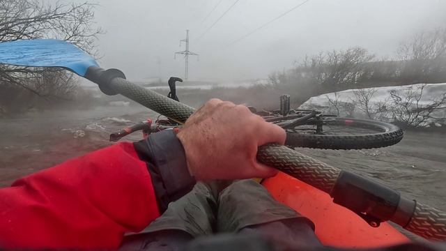 ВОРКУТА. Велосплав по Безымянке в тумане.