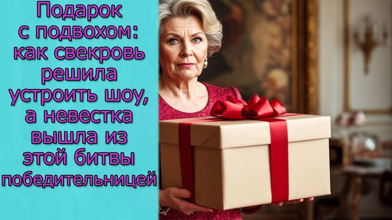 Подарок с подвохом как свекровь решила  устроить шоу, а невестка вышла из этой битвы победительницей
