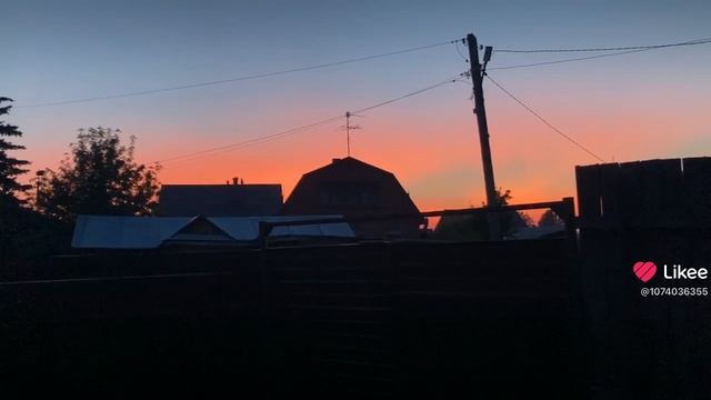 Закат в деревне!