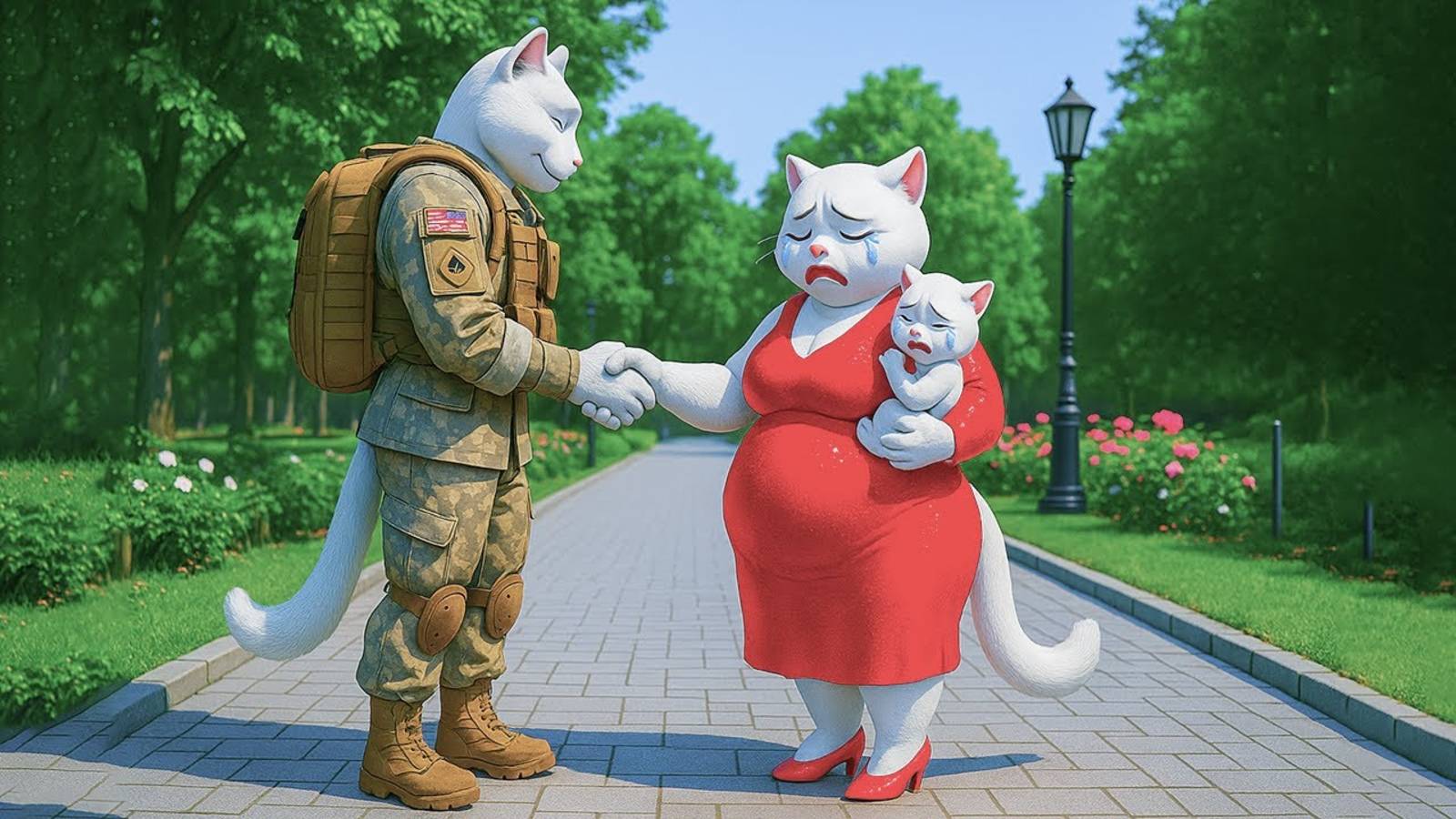 😱 История толстого кота и тощей кошечки 😍 История любви, которую вы никогда не забудете* #кошка
