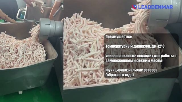 Мясорубка для переработки мяса на фарш  Leaddenmar Frozen Meat Grinder L120/130/250