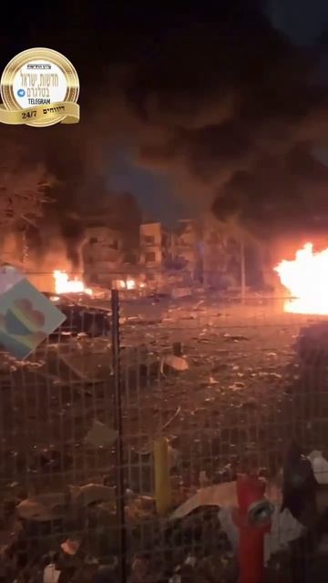 🔴Место падения ракеты в центре Израиля🔴