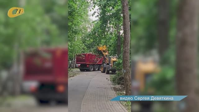 ДЕПУТАТ КУРСКОЙ ОБЛДУМЫ С. ДЕВЯТКИН ПРОИНСПЕКТИРОВАЛ ХОД РАБОТ ПО ЛИКВИДАЦИИ ПОСЛЕДСТВИЙ УРАГАНА