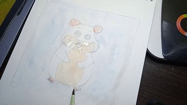 Рисуем хомячка. Часть вторая