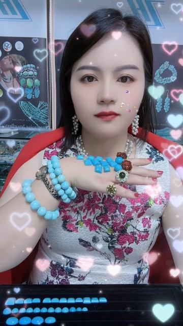 250613-11 Sleeping Beauty Turquoise Cabochon: Starry Sky Codes Dancing on Your Fingers