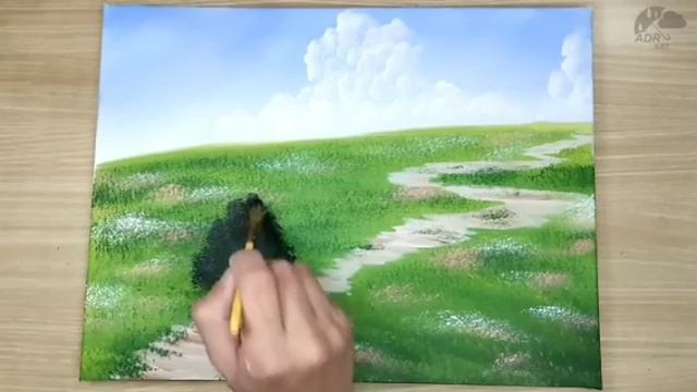 Как нарисовать обычный пейзаж