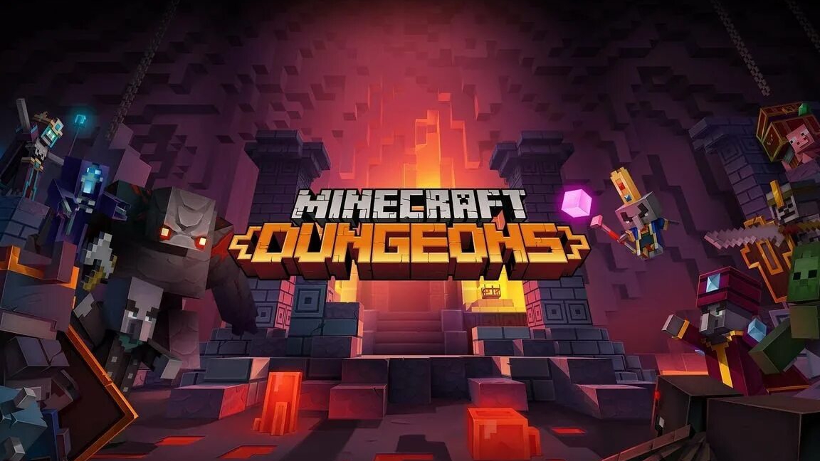 распаковка Minecraft dungeons