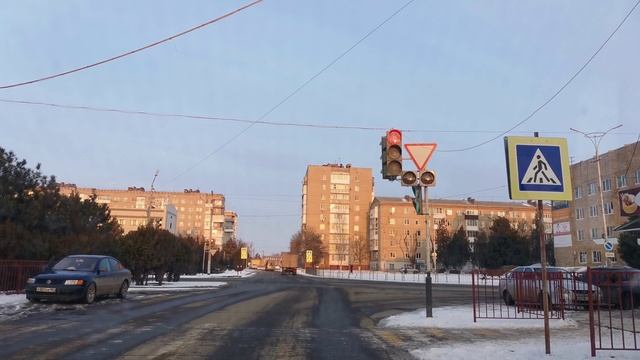 Светофор, зима