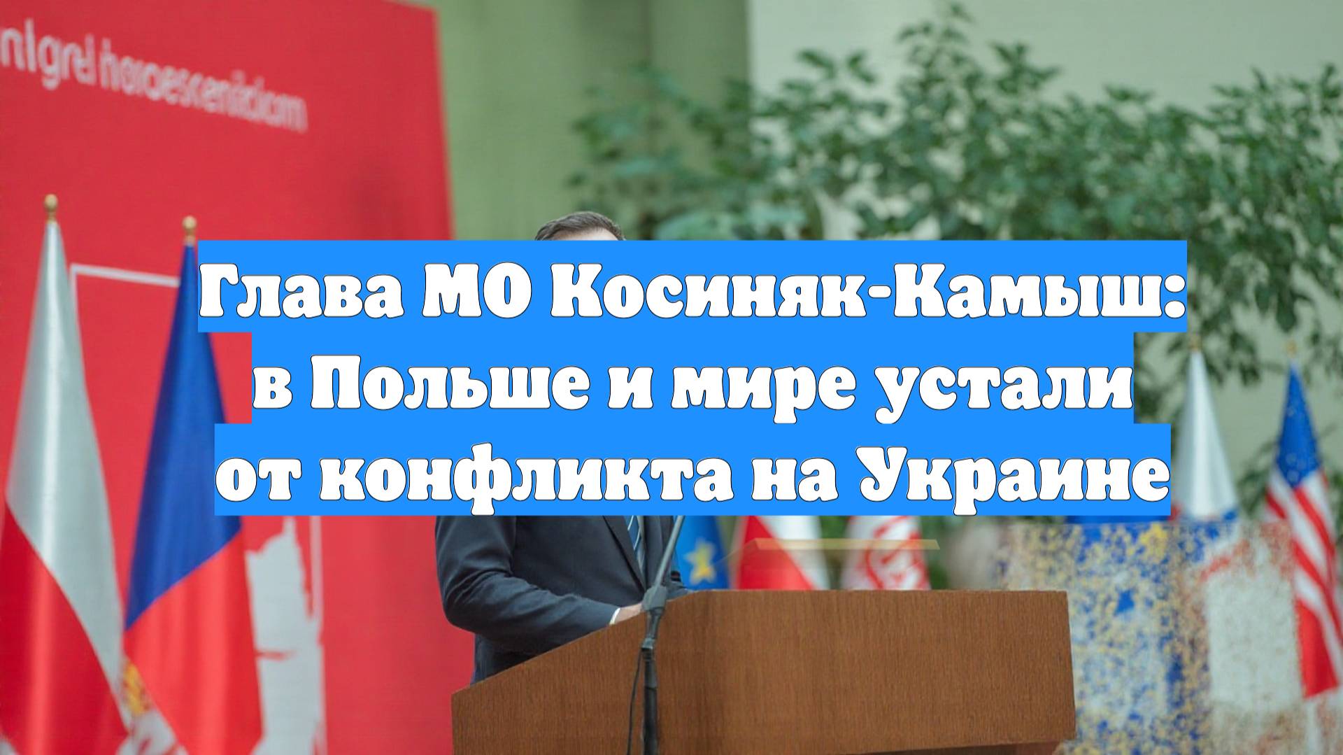 Глава МО Косиняк-Камыш: в Польше и мире устали от конфликта на Украине