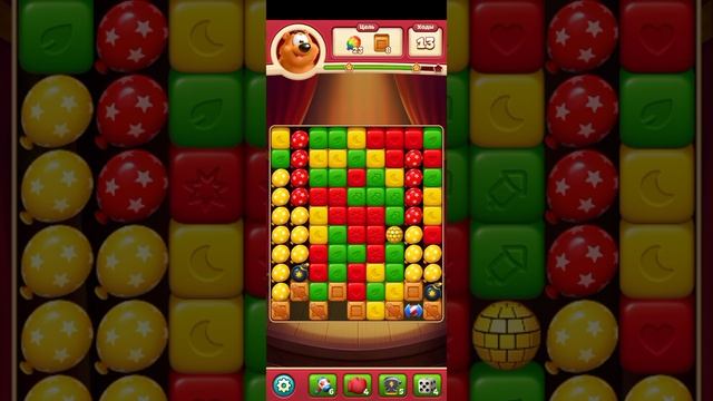 TOON BLAST МОБИЛЬНАЯ ИГРА ГОЛОВОЛОМКА В ЖАНРЕ ТРИ В РЯД — УРОВЕНЬ 34
