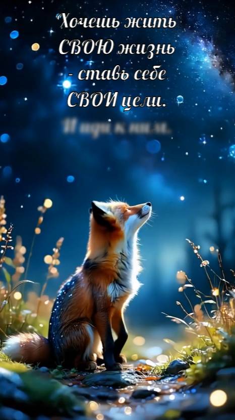 Хочешь жить СВОЮ жизнь - ставь себе СВОИ цели