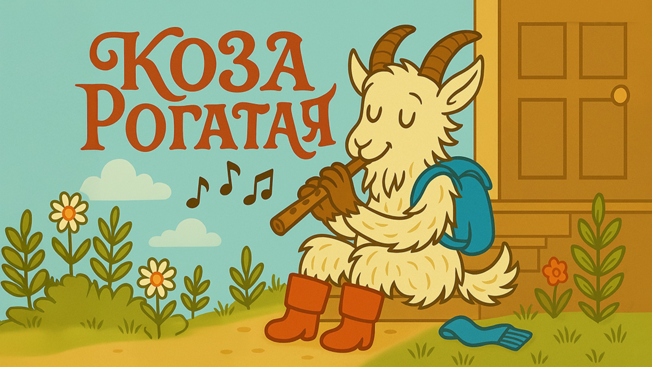 Идёт коза рогатая.