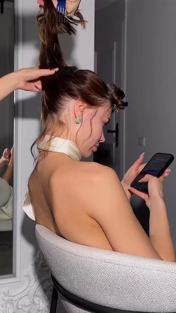 Самый стильный высокий текстурный пучок #hairstyle #hairtok #hairtutorial #hair #beauty