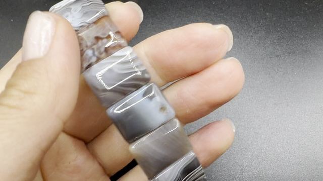 Браслет из Агата Ботсвана  На запястья 16-19 см БРА077