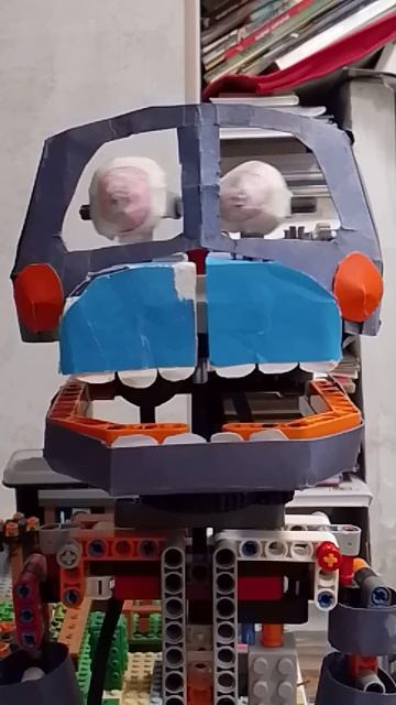Проверка работы глазовой системы Бон Бона. #lego #fnaf #лего #sisterlocation