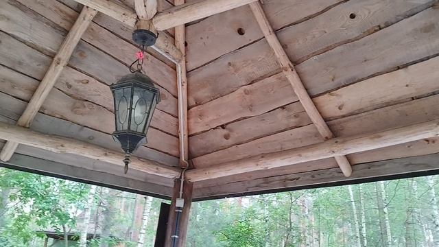 осмотр беседки под аренду, в некотором царстве