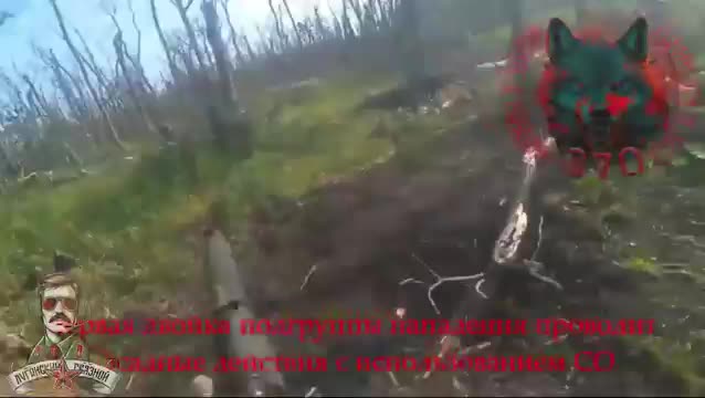 Расстрел и заброс гранатами группы хряков в районе Купянска