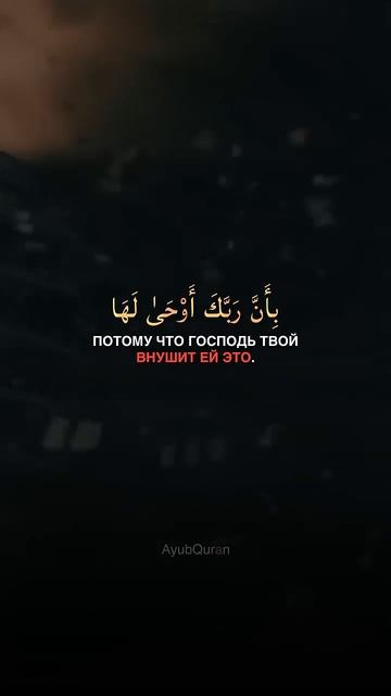 Сура 99 Аз-Залзала (Сотрясение) С ПЕРЕВОДОМ