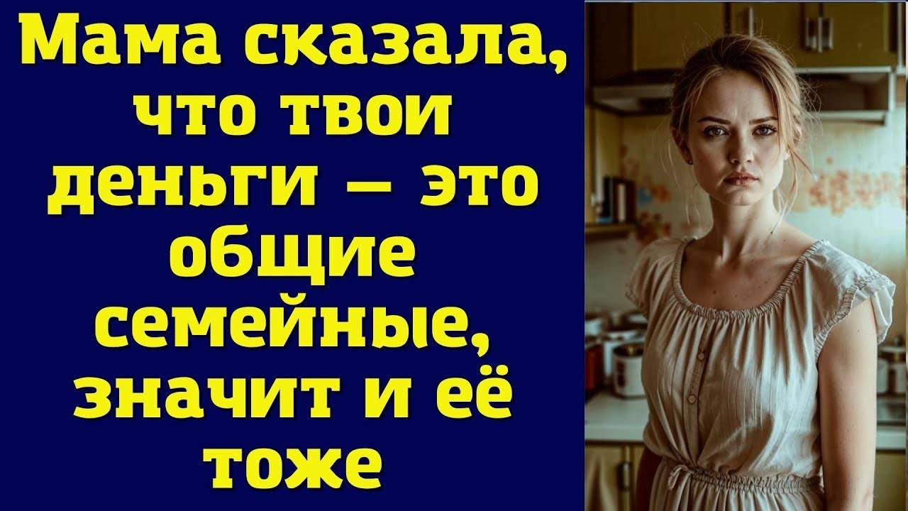 Свекровь сказал, что наши деньги - это семейные, а значит и ее тоже (рассказ)