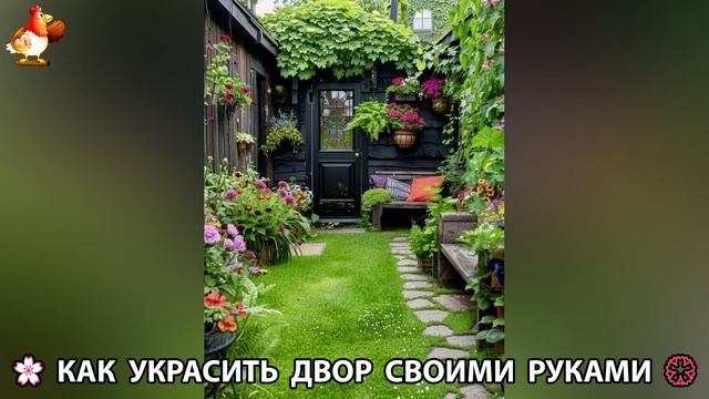 Как украсить двор дома фото идеи (619) 🏡 для дачи и сада своими руками 🌷🪻🌺💮