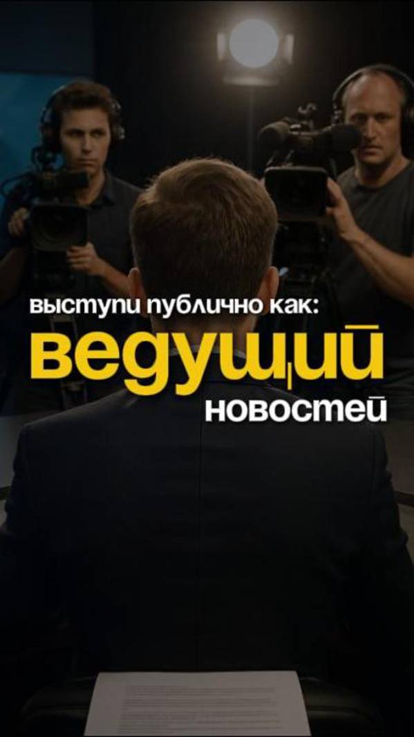 Выступи публично, как ведущий новостей