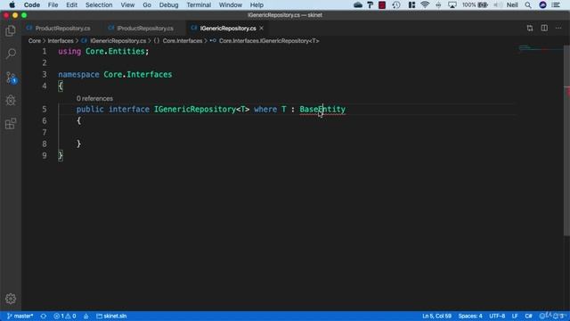 034 Creating a Generic repository and interface