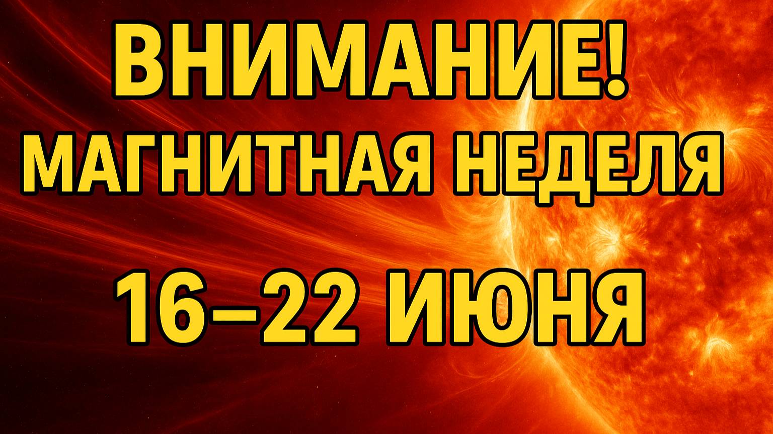 МАГНИТНАЯ НЕДЕЛЯ 16–22 ИЮНЯ! ВНИМАНИЕ: БУРИ ИЗО ДНЯ В ДЕНЬ